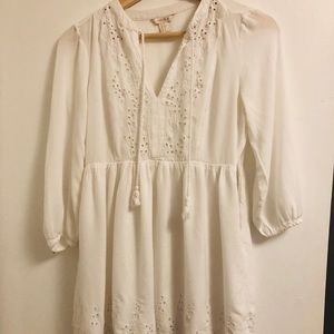 Sweet and Sensible White Dress